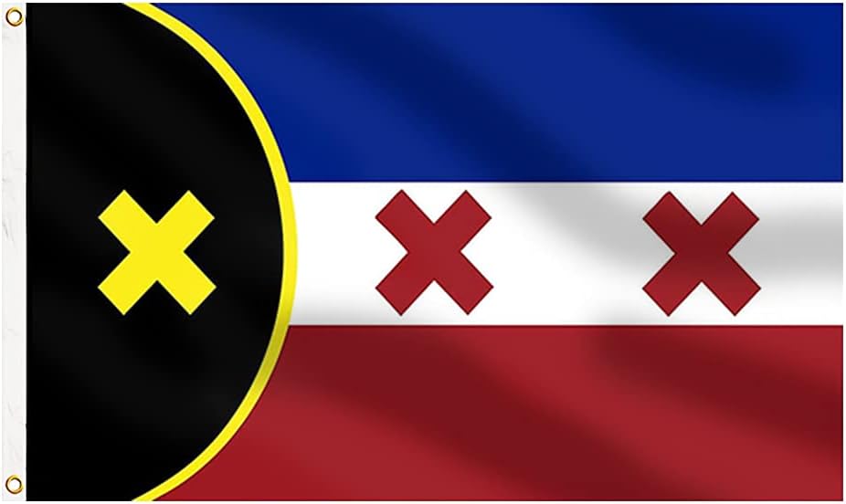 BWG Lmanburg Flag 3x5Ft with 2 Brass Grommets Dream SMP L'manberg Flag Vivid Color - Double Stitched Polyester Banner - for College Party Indoor and Outdoor Decorations Poster