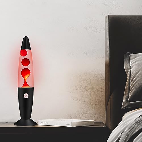 Vanful Red Magma Liquid Motion Lamp With Black Base And Cap For Adults Kids Night Light Lamp Decoration For Living-Room Bedroom Christmas Thanksgiving Day thumb #1