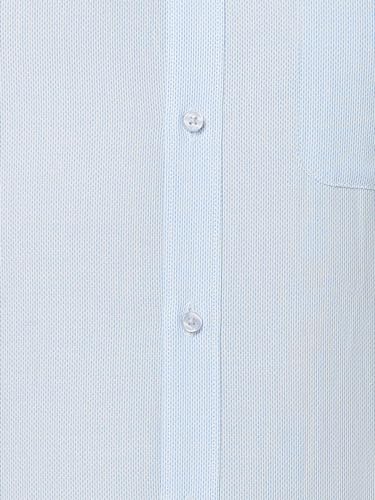 Image of Raymond Men Slim Fit Structure Pattern Pure Cotton Semi Cutaway Collar Full Sleeve Formal Shirt