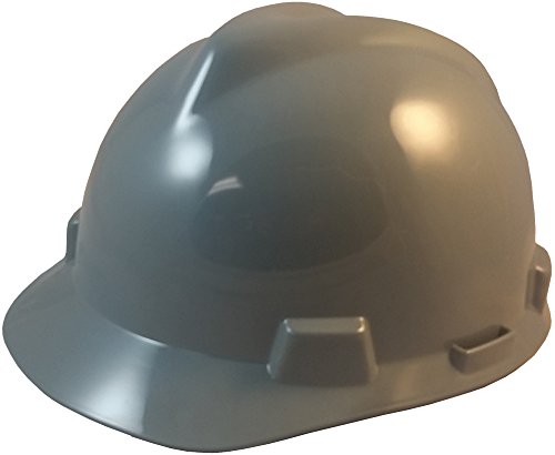 Msa V Small Size Cap Style Hard Hats W/ Fastrac Iii Suspensions And Handy Tote Bag - Gray #TOP28