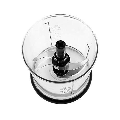 Kitchencook - Mini Hachoir électrique 500ml - 2 Lames En Acier Inoxydable - Bol Gradué - Vitesse Rotation 27000trs/min