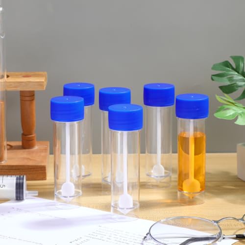 Amosfun 10Er Set StuhlprobenbehäLter 25-30Ml Auslaufsicherer Probenbecher FüR Medizinische Anwendung Und Labor Stuhlprobensammler Kunststoff