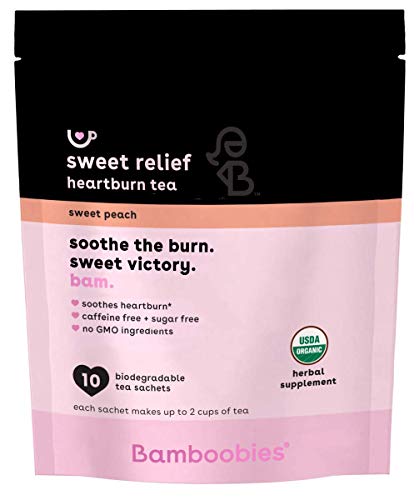 Bamboobies Pregnancy Tea for Nursing Support | 10 Tea Bags | Sweet Peach