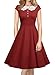 iLover Womens Classy Vintage Audrey Hepburn Style 1940's Rockabilly Evening Dress