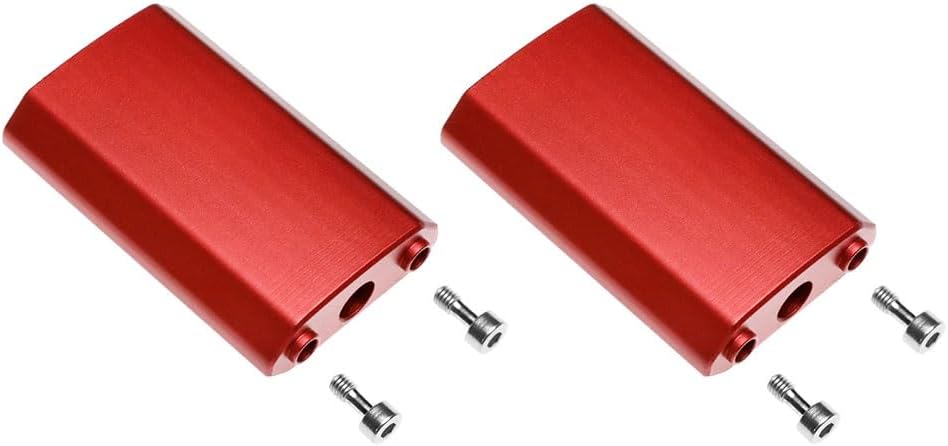 Alvin's Cables 2.4" Tilt Axis Extender for DJI Ronin 2 Gimbal, 60mm Tilt Axis Height-Increasing Block for Taller Cameras, One Set Red-A0129