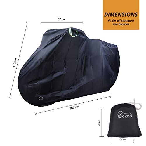 image for Rockoo | Bike Covers Outdoor Storage Waterproof for 2 Bikes | Heavy Du