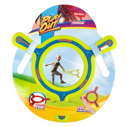 2-ass 62848Z Round Boomerang 'Sports aplica Skill Games, Multicoloured