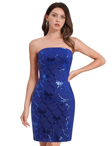 Robe bustier moulante à paillettes pour illuminer vos soirées de gala et fêtes de fin d'année