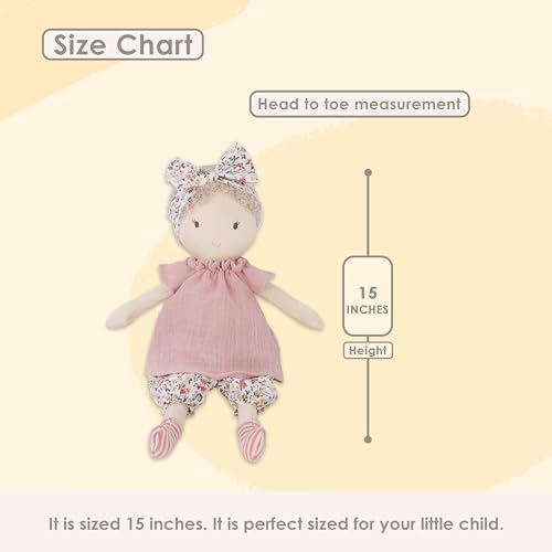 MON AMI My First Doll Poppy 15-Inch Plush Doll for Girls, 15 inches - Image 3