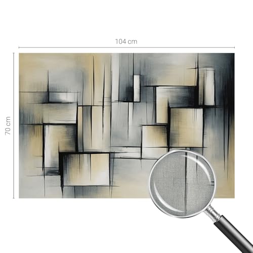 Décor mural adhésif salon moderne chambre géométrie abstraite Tulup 104x70