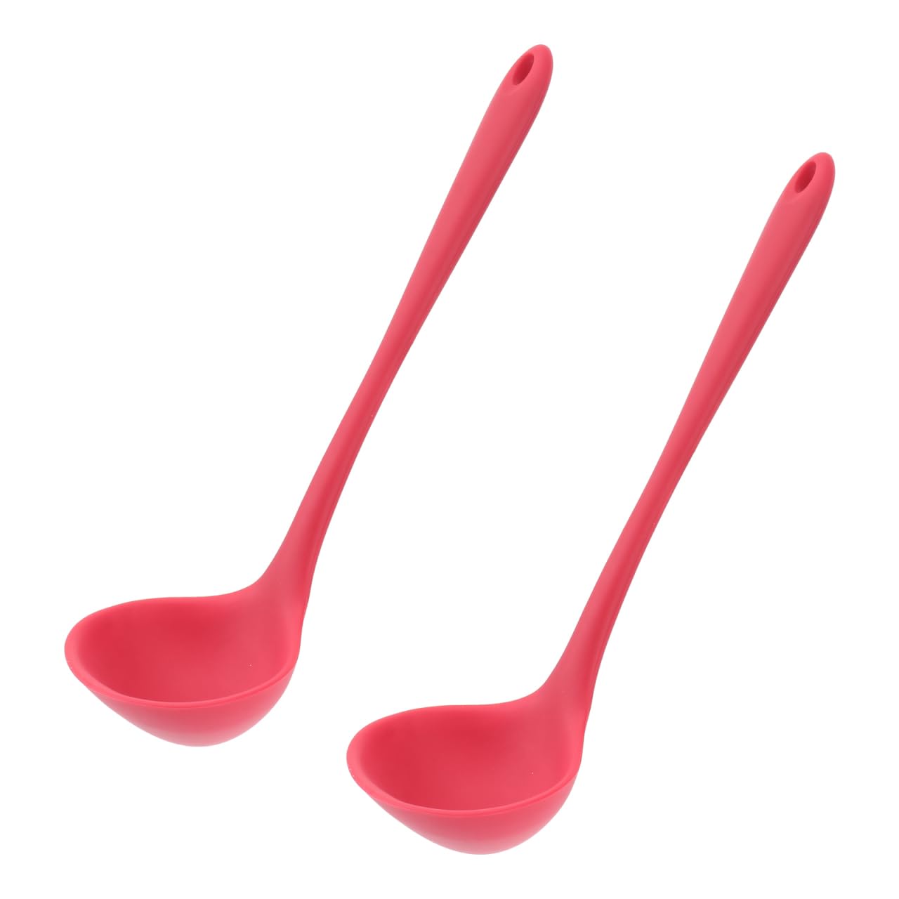 Louche en silicone qui ne raye pas les casseroles - Solution anti-rayures rouge