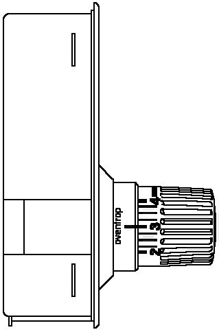 Oventrop OV Unibox T mando para una habitación con termostato UNI LH 57mm cromado