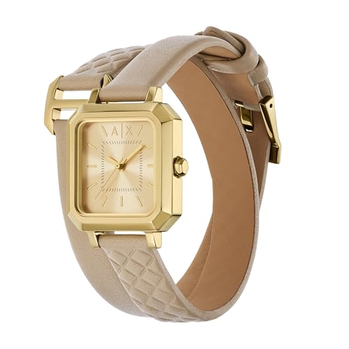 Armani Exchange Women's Three-Hand Brown Leather Watch (Model: AX5728) by A|X Armani Exchange - Used condition - Image 4