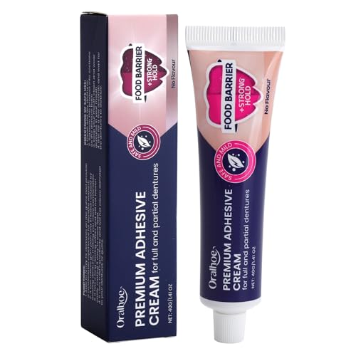 Zahnprothesen Kleber Haftcreme 40g Zahnprothesen Fixierung ohne Zink für sicheren Halt Zahncreme Haftkraft Prothesen Kleber Anwendung für Zahnprothesen Träger