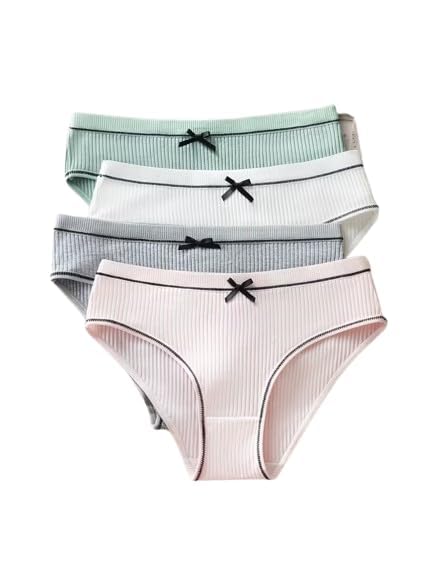 4-Pack Twist Briefs Light Colors Women's Underwear Easy Ladies Underwear Comfortable and Breathable-image-9