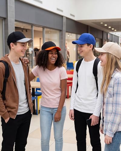 Image of Handepo 24 Pcs Blank Baseball Caps Adjustable Back Strap Unisex Blank Design Caps Plain Unisex Hats for Men Women