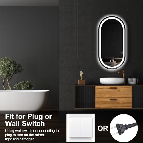 FORTNEY 16 * 32 LED Bathroom Mirror with Lights, Anti-Fog, Dimmable, Lighted Bathroom Vanity Mirror for Wall, UL-Certified - Image 6