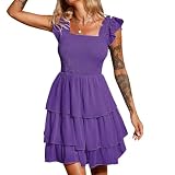 Dark Purple Ruffle Dress