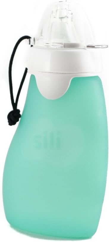 The Original Squeeze Company Sili Squeeze Spill-Proof, Leaf, 6 Ounce