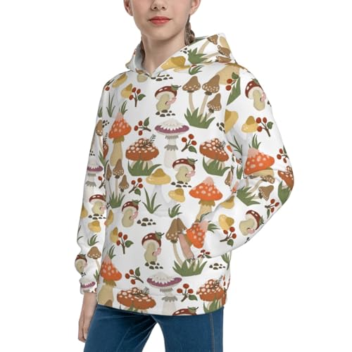 Mushrooms Kid Hoodies Boys Sweatshirts Girls Pullover with Pocket2