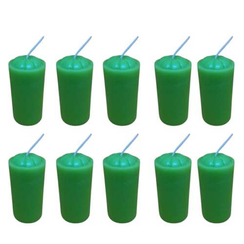 10 Velas de Citronela Com Óleo Essencial, Altura De 7,0 cm e 3,5 Cm De Diâmetro - 68 Gramas, Repelen