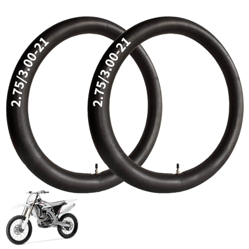 2.75/3.00-21” Heavy Replacement Inner Tube, 80/100-21(300/325-21) Replacement Tire, 21 Inch Inner Tube, for Dirt Bike, Pit Bike and More (2 Pack)