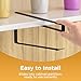 Quehun 2 PCS Tumbler Lid Organizers, Ample Lid Capacity Up to 30 Lids, No Adhesive No Drill Yeti Lid Organizer Holder Inside Cabinet, Space-Saving Stanley Tumbler Cup Lid Holder Organizer for Kitchen