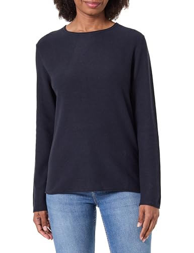 Tom Tailor Damen Strickpullover mit Rundhals, 10668 - Sky Captain Blue, M – Ansicht 1
