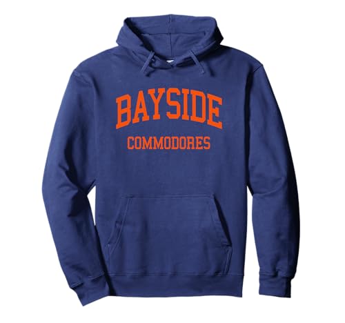 Bayside High School HS Bayside NY Retro Sports Pullover Hoodie