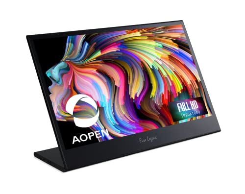 Image of AOPEN by Acer Portable Monitor 16PM6Q bmiux 15.6-inch Full HD (1920 x 1080) Portable IPS Monitor (2 x USB Type-C & 1 x Mini HDMI Port)