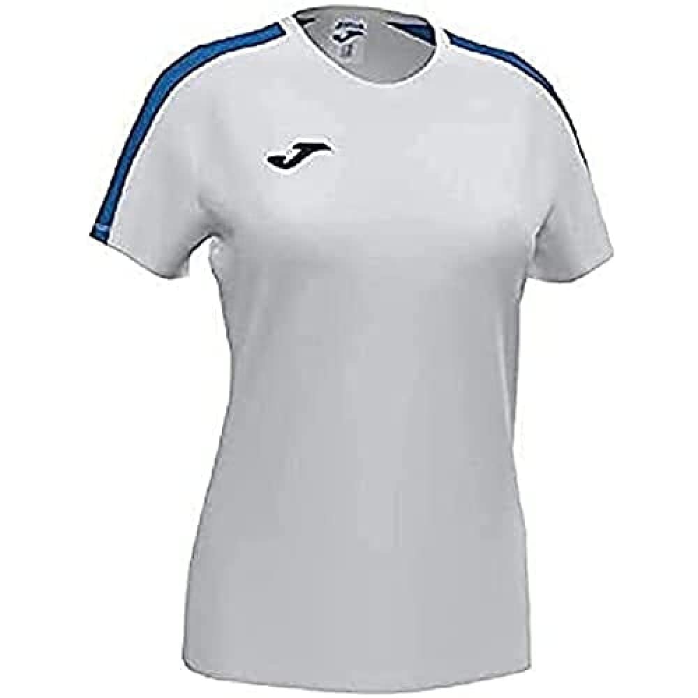 Joma Academy T-shirt set short sleeve, Girls, girls, 901141.207, White-royal, XS