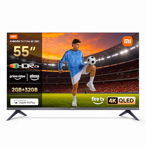 XIAOMI TV F Pro 55, 55 pollici (140 cm),4K UHD QLED,Smart TV, Fire TV,Triple Tuner DVB-C/S/S2/T/T...