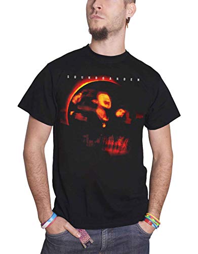 Soundgarden T Shirt Superunknown Album Cover Band Logo Official Mens Black Size L