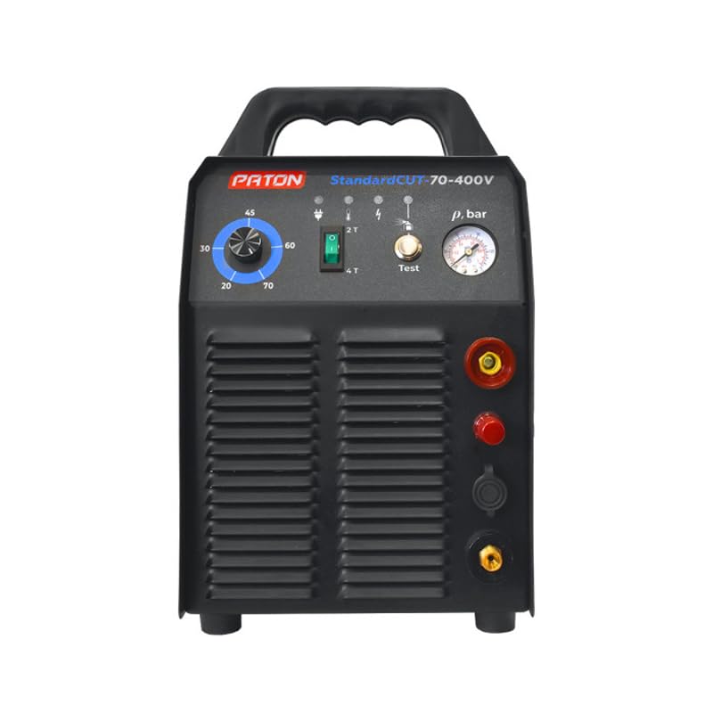 PATON StandardCUT-70 - Cortador de plasma de acero de 400 V 70 A, corte limpio hasta un máximo de 12 mm, equipo de corte portátil, contacto piloto de arco encendido