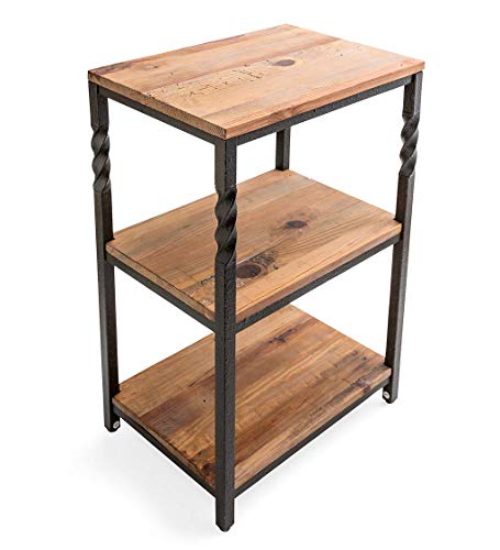 Plow & Hearth Deep Creek End Table with Shelves - 20''W x 14''D x 30''H