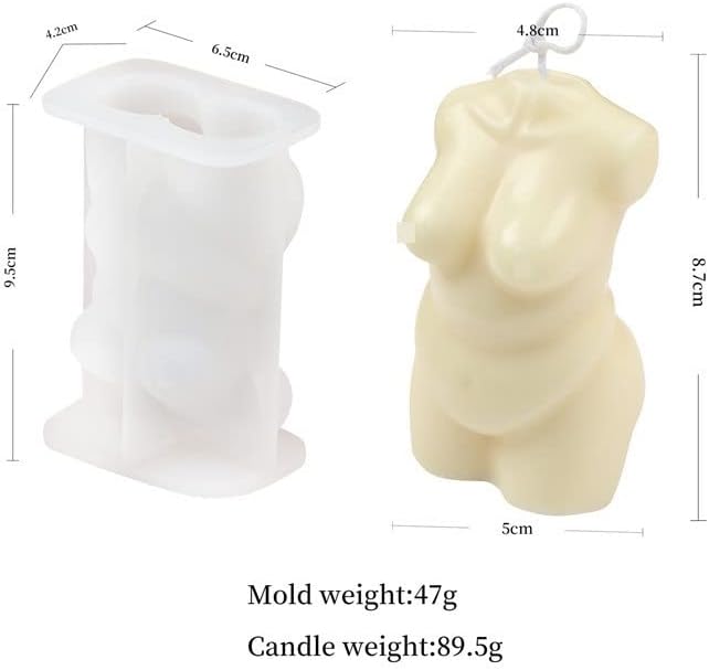 Miniatura 9 de NCKPRO Body Angel Woman - Molde de de silicona para velas de hombre embarazado, molde de jabón de resina, regalos, suministros de manualidades,