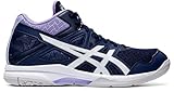 Asics, Laufen, Performance ASICS Gel Task 2 Mid Volleyballschuh für Damen (402 - Peacoat/Weiß, 38 EU)