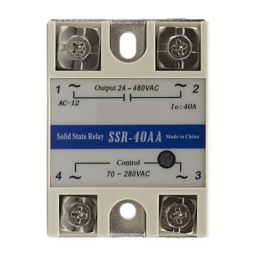 Relais statique SSR monophasé AC-AC 40A SSR-40AA pour circuit industriel