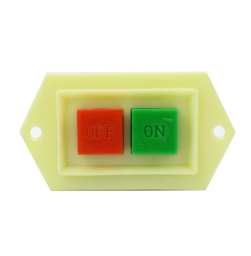 LC3-5 LC3-10 Button Power Switch 5A 10A 220/380V Three-Phase Power Control Starter Switch Bench Drill Grinder Cutting Machine (Color : LC3-5 Off-ON)