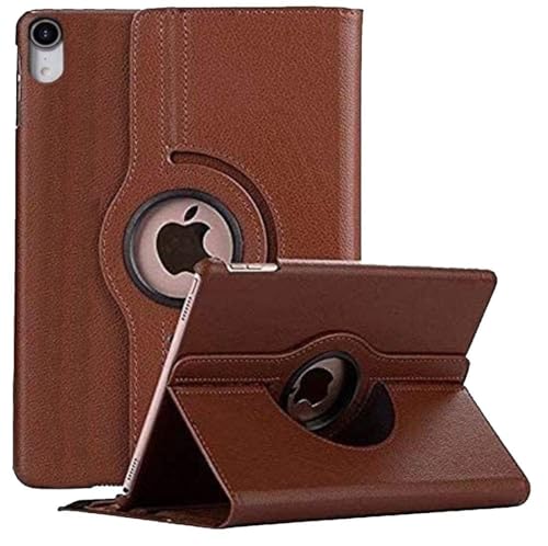M Cart Cover for Apple iPad (A16) 11th/10th Gen (2025/2022) Case Cover 360 Rotatable Smart Flip Case Cover for Apple iPad 11th/10th Generation 2025/2022 (Brown)