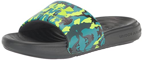 Under Armour Boy's Ansa Graphic Fixed Strap Slide Sandal, (300) Lime Surge/Pitch Gray/Lime Surge, 7 Big Kid #TOP20