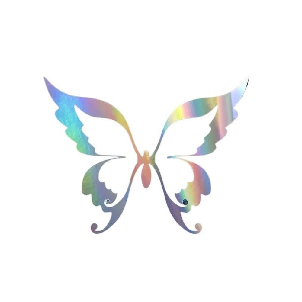 Butterfly Matte Vinyl Sticker Self-Adhesive Decal for Car Truck Windshield Bumper Laptop Decor(Laser)