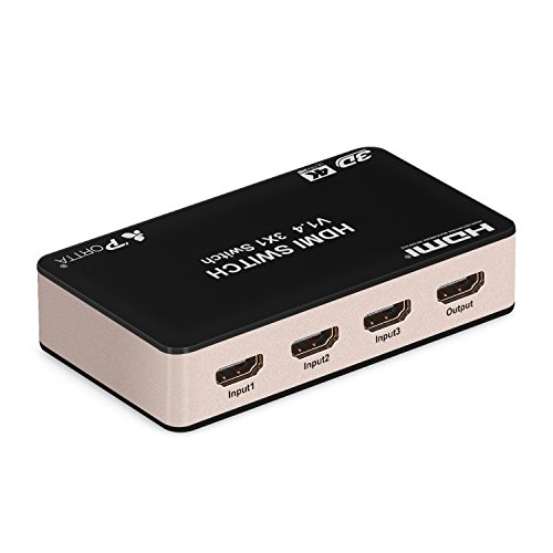 Portta 4PET0301SC V1.4 3 Port HDMI Switch with IR Remote 3D 4Kx2K(340MHz)