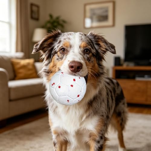 Hundespielzeugball dehnbarer Zahnreinigungskauer, interaktiver Apportier-Trainingsball, robustes, bissfestes Haustierspielzeug | Für den Einsatz im Innen- und Außenbereich, zum Spielen im Ap-9
