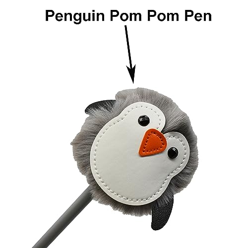 6 bolígrafos de peluche pingüino Maydahui con 12 recambios miniatura 6