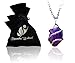 Natural Amethyst Crystal Healing Necklace - For Crown Chakra. Enhances Spiritual Awareness, Improves Selflessness. Calms Mind, Enhances Motivation, Focuses Thoughts. With Stylish Stainless Steel Chain