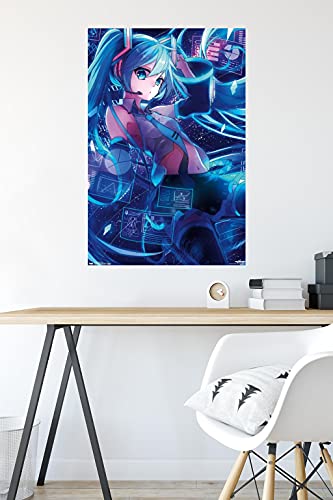 Trends International Hatsune Miku - Screens Wall Poster, 22.375" x 34", Unframed Version