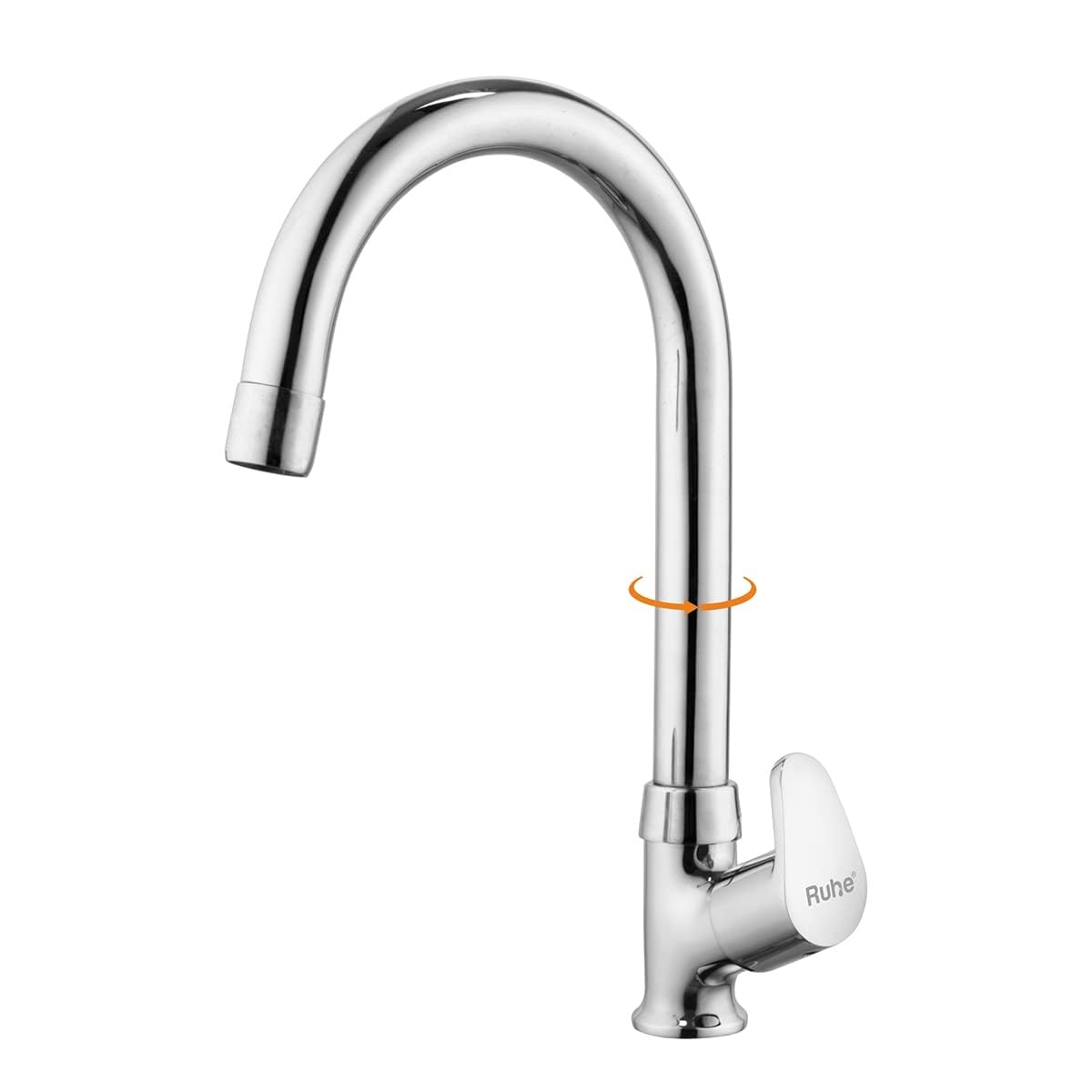 Ruhe® Vela Swan Neck with Flexible Swivel Spout Faucet/Tap | 15 Inches Brass Faucet with Chrome Finish |Table Mount for Bathrooms Wash Basins & Kitchen Sinks (B0C4FG5K5B) Amazon Price History, Amazon Price Tracker