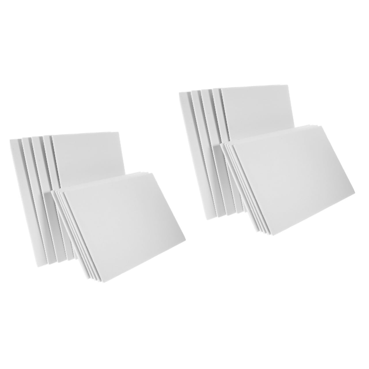 HOMSFOU 2 Sätze Leere Schaumstoffplatte Schaumwand Handwerk Leere Plakatwand Schaumstoffplatten Für Projekte Schaumunterlagen Bretter Bastelschaum Weiß Papier 10 Stück * 2