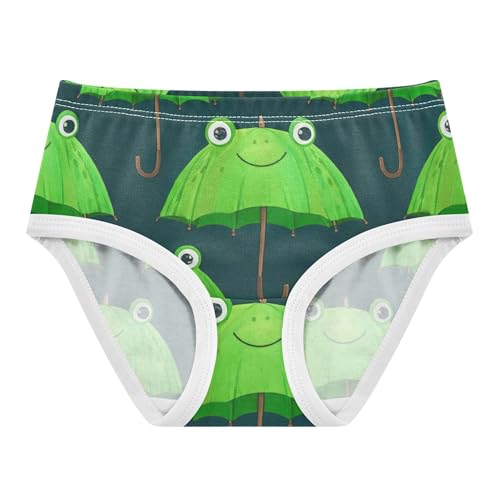 Artistic Toddlers Underwear Floral 2t Cotton Panties Little Girl Green Umbrellas Frog Briefs Undies Kids